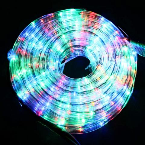 Ghirlandă tub LED 20m color p/u exterior