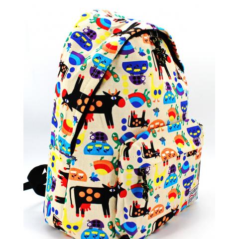 Рюкзак детский цветной "Tuqubag" 40x37x15см текстиль