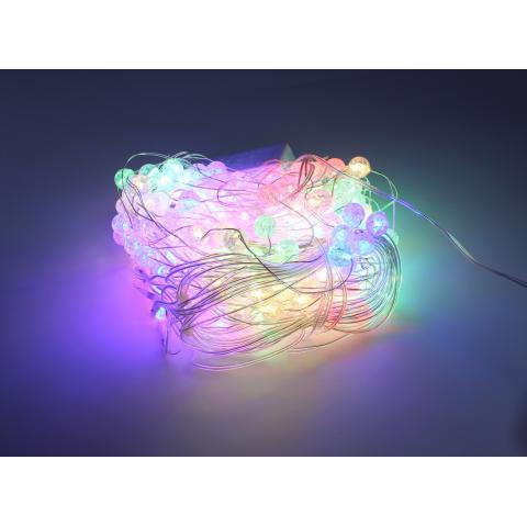 Ghirlandă LED perdea 3mx2m 200 luminiţe color