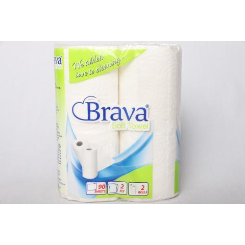 Полотенце бумажные 'Brava" упаковка 2рул.