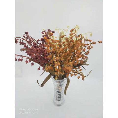 Цветы искуственные веточки ландышы 40см