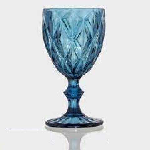 Бокал цветное стекло BLUE, набор 6 штук