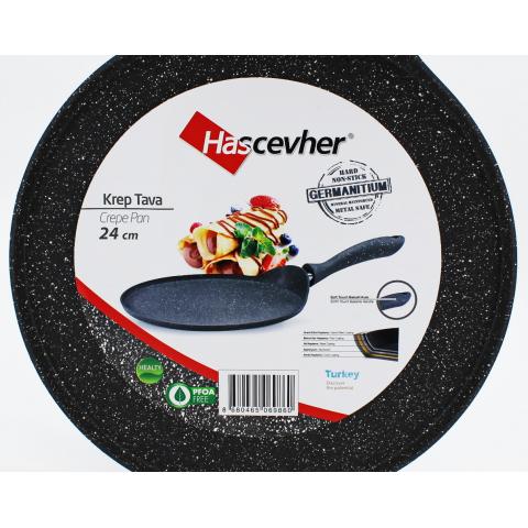 Сковородка блинница 24см Hascevher Granit