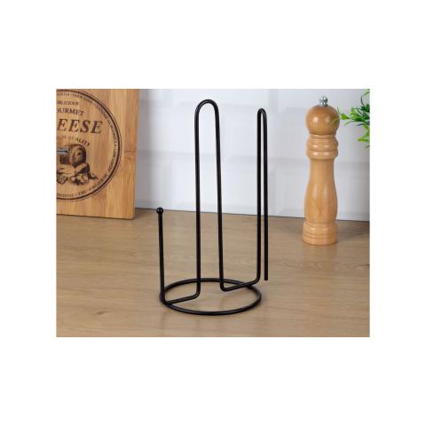  Подставка для кухонных бумажных полотенец, черный металл