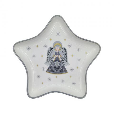 Салатник звезда "Зимняя сказка" 15см