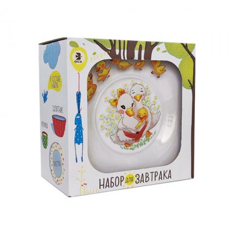 Набор  детской посуды для завтрака УТЯТА 3 предмета