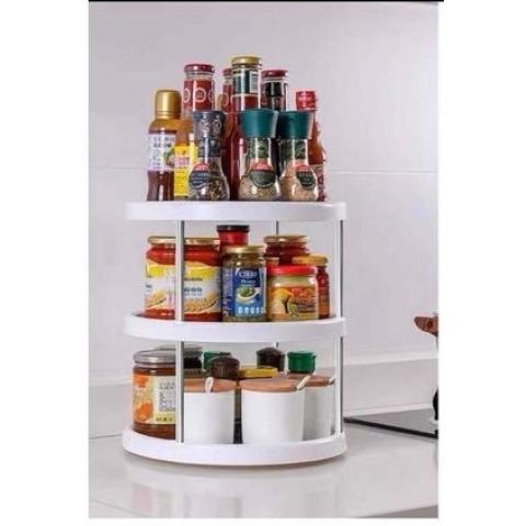 Кухонный органайзер 3 полочки, вращающийся (32 cm x 24.8 cm)