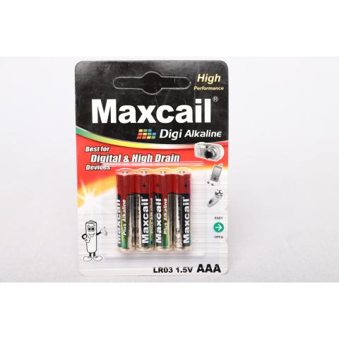 Батарейка AAA 1.5В  Maxcal Alkaline 4шт