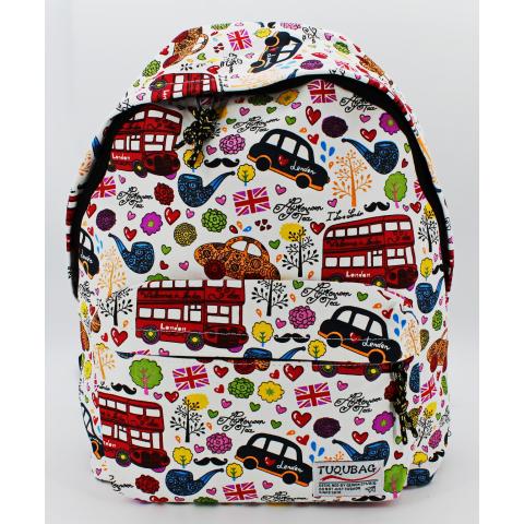 Рюкзак детский цветной "Tuqubag" 40x37x15см текстиль