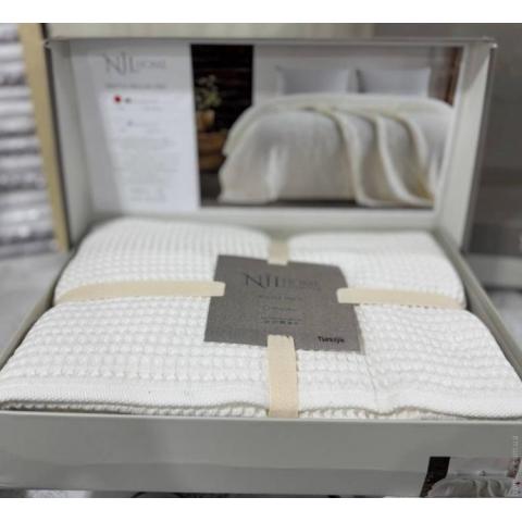 Покрывало хлопковое вафельное NIL HOME 200x220cm