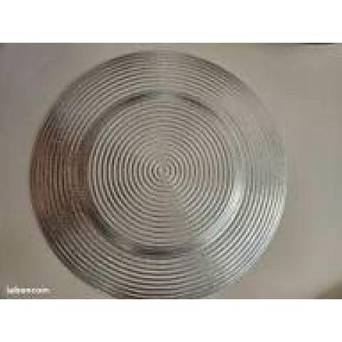 Тарелка сервировочная, цветное стекло d-32cm