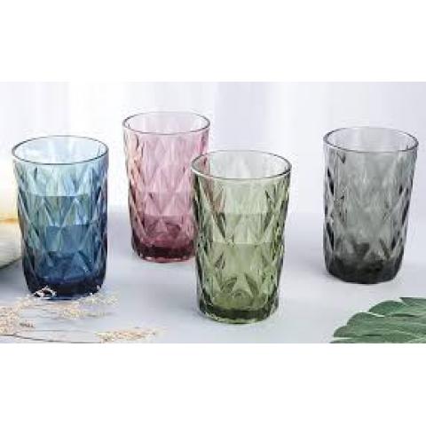 Pahare de sticla BLUE set 6 buc