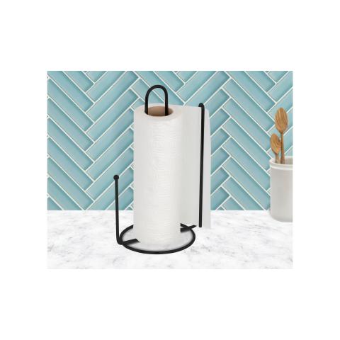  Подставка для кухонных бумажных полотенец, черный металл