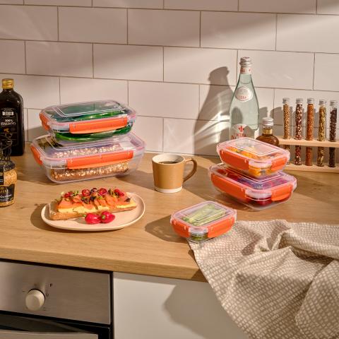 Набор из 3 прямоугольных воздухонепроницаемых контейнеров MASTER