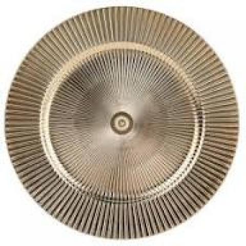 Тарелка сервировочная, цветное стекло d-32cm