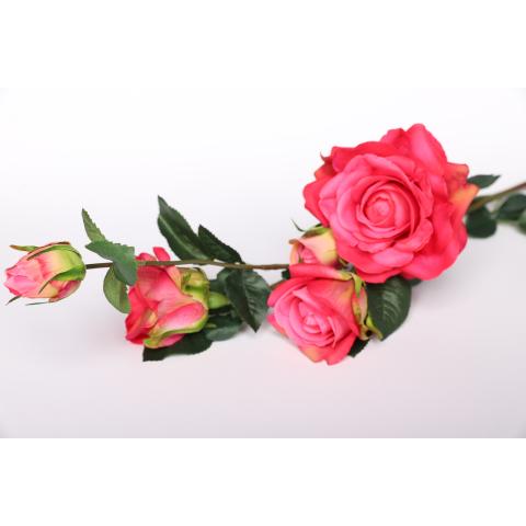 Цветы искуственные Розы 96см 5 бут.